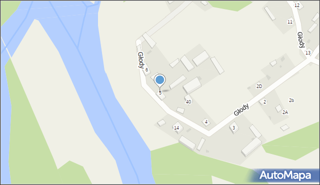 Głody, Głody, 5, mapa Głody