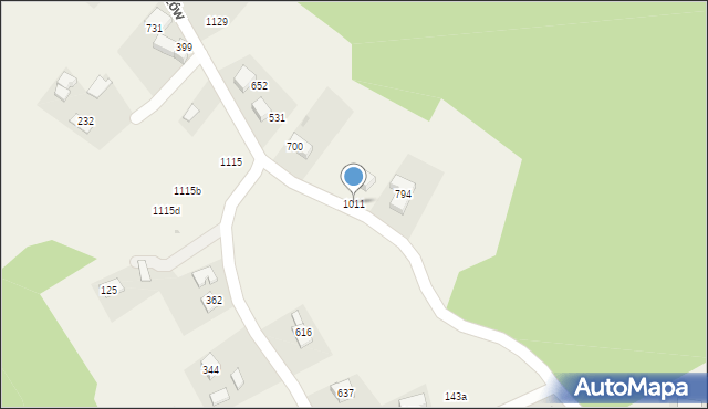 Głogoczów, Głogoczów, 1011, mapa Głogoczów