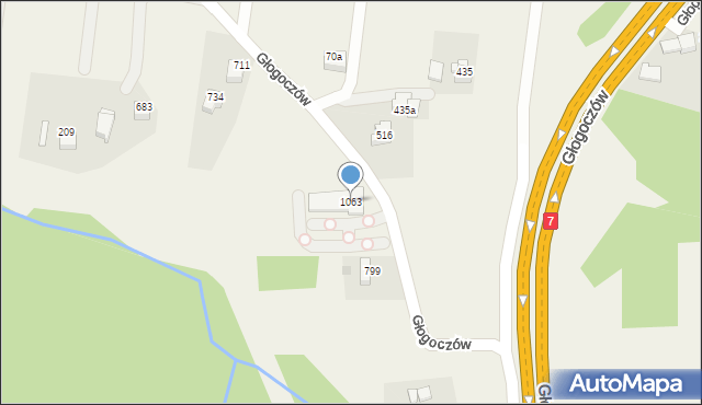 Głogoczów, Głogoczów, 1063, mapa Głogoczów