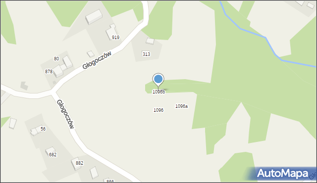 Głogoczów, Głogoczów, 1096b, mapa Głogoczów