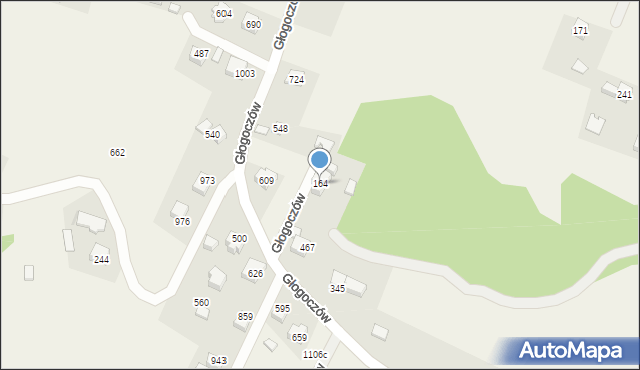 Głogoczów, Głogoczów, 164, mapa Głogoczów