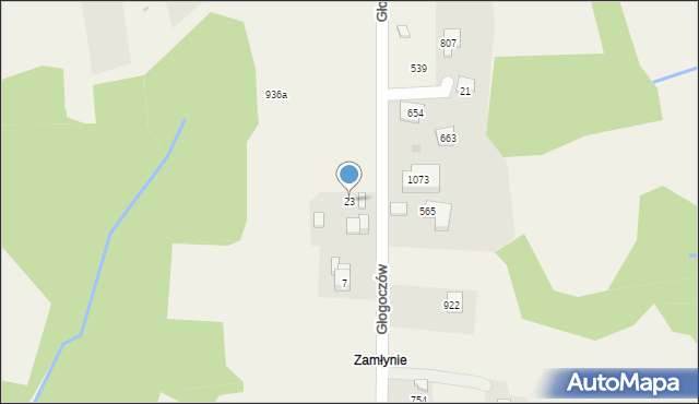 Głogoczów, Głogoczów, 23, mapa Głogoczów