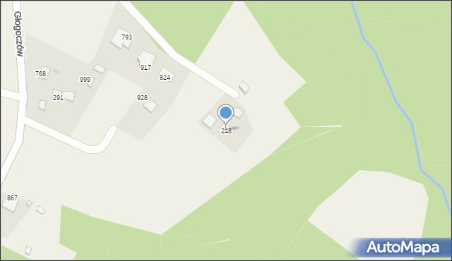 Głogoczów, Głogoczów, 248, mapa Głogoczów