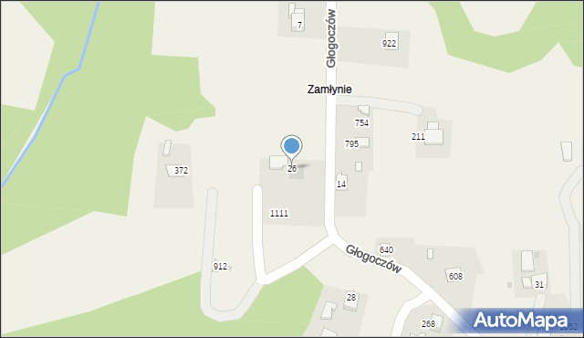 Głogoczów, Głogoczów, 26, mapa Głogoczów