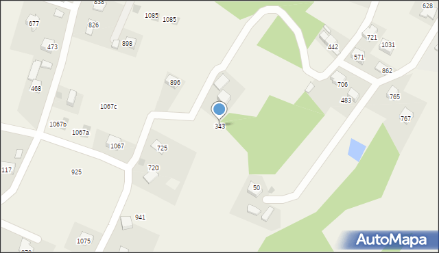 Głogoczów, Głogoczów, 343, mapa Głogoczów