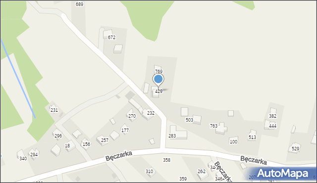 Głogoczów, Głogoczów, 429, mapa Głogoczów