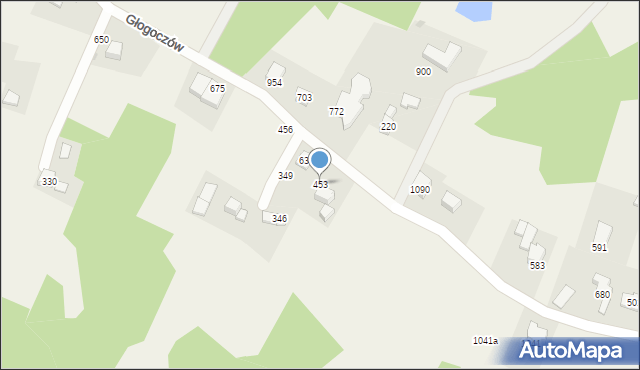 Głogoczów, Głogoczów, 453, mapa Głogoczów