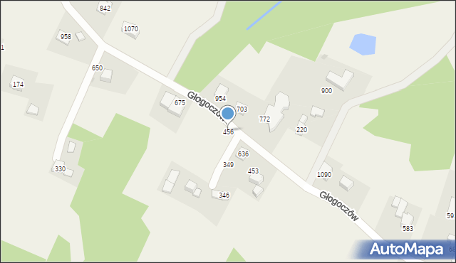 Głogoczów, Głogoczów, 456, mapa Głogoczów
