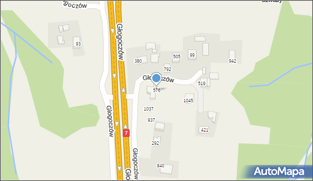 Głogoczów, Głogoczów, 576, mapa Głogoczów