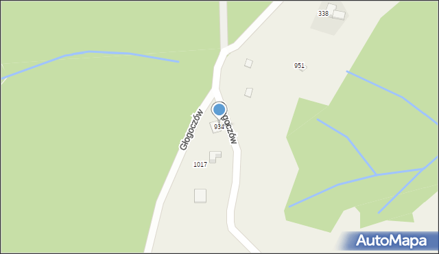 Głogoczów, Głogoczów, 934, mapa Głogoczów