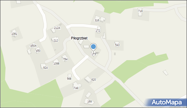 Głogoczów, Głogoczów, 965, mapa Głogoczów