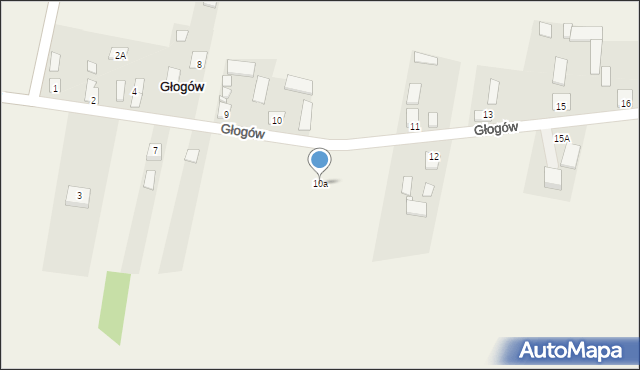 Głogów, Głogów, 10a, mapa Głogów