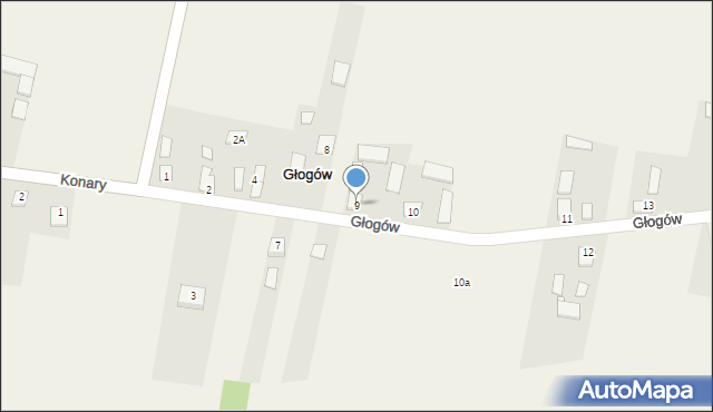 Głogów, Głogów, 9, mapa Głogów