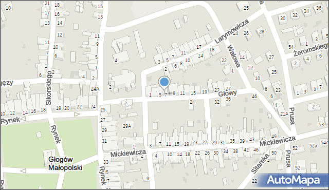 Głogów Małopolski, Głowy Krzysztofa, 6, mapa Głogów Małopolski
