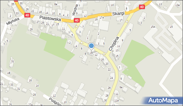 Głogówek, Głubczycka, 10, mapa Głogówek