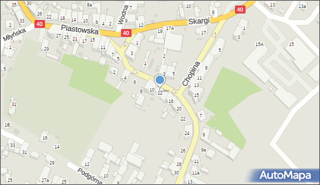 Głogówek, Głubczycka, 12, mapa Głogówek