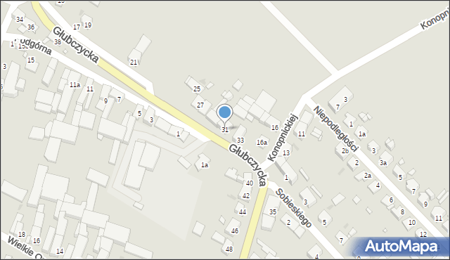 Głogówek, Głubczycka, 31, mapa Głogówek