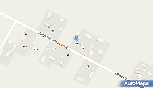 Głogowiany-Wrzosy, Głogowiany-Wrzosy, 25a, mapa Głogowiany-Wrzosy