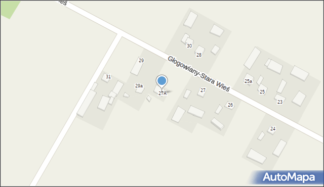 Głogowiany-Wrzosy, Głogowiany-Wrzosy, 27A, mapa Głogowiany-Wrzosy