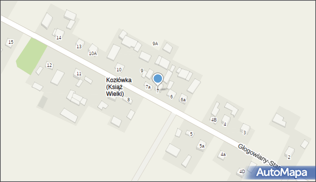 Głogowiany-Wrzosy, Głogowiany-Wrzosy, 7, mapa Głogowiany-Wrzosy