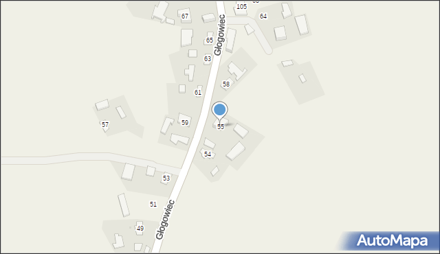 Głogowiec, Głogowiec, 56, mapa Głogowiec