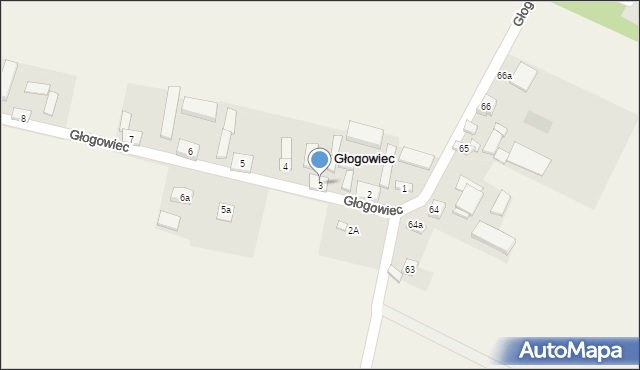 Głogowiec, Głogowiec, 3, mapa Głogowiec