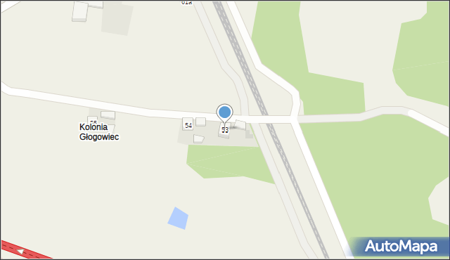 Głogowiec, Głogowiec, 53, mapa Głogowiec