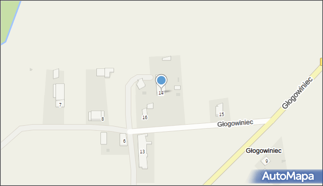 Głogowiniec, Głogowiniec, 14, mapa Głogowiniec