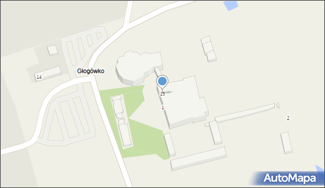 Głogówko, Głogówko, 15, mapa Głogówko