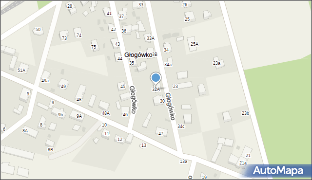 Głogówko, Głogówko, 32A, mapa Głogówko