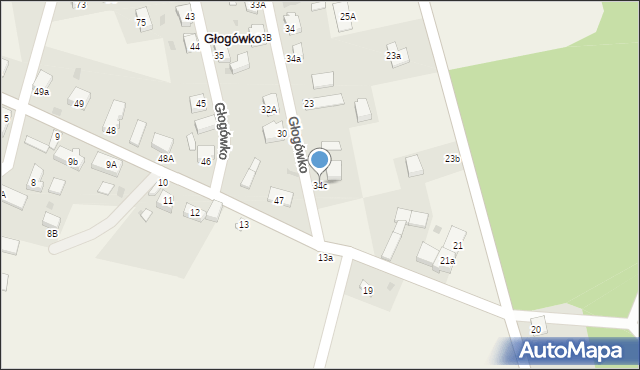 Głogówko, Głogówko, 34c, mapa Głogówko