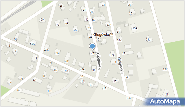 Głogówko, Głogówko, 45, mapa Głogówko