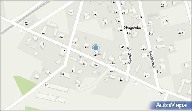 Głogówko, Głogówko, 48, mapa Głogówko