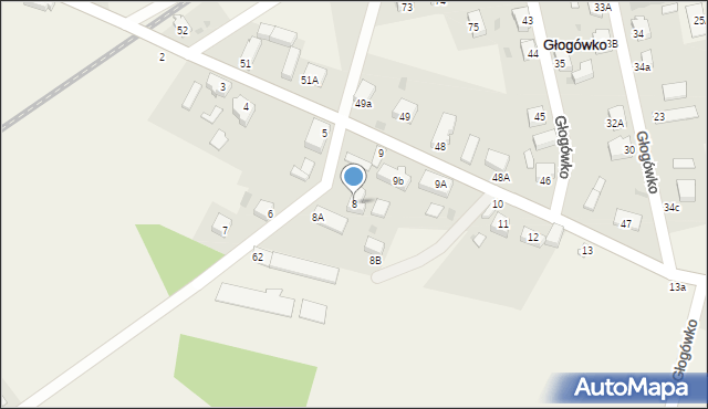 Głogówko, Głogówko, 8, mapa Głogówko