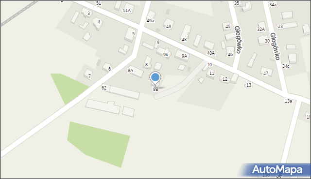Głogówko, Głogówko, 8B, mapa Głogówko