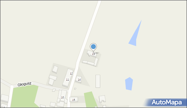 Głogusz, Głogusz, 13, mapa Głogusz