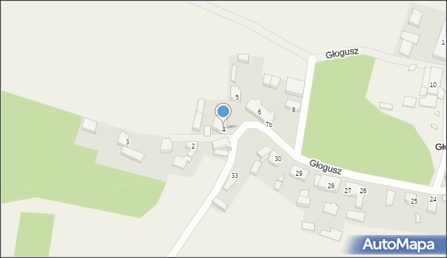 Głogusz, Głogusz, 4, mapa Głogusz