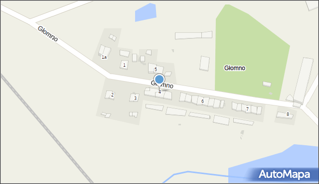 Głomno, Głomno, 4, mapa Głomno