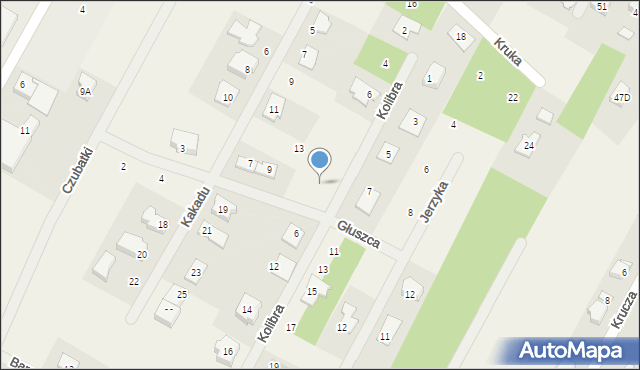 Głosków, Głuszca, 11, mapa Głosków