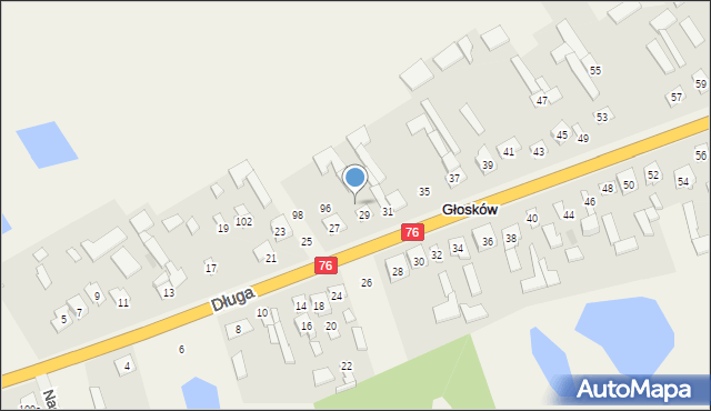 Głosków, Głosków, 94, mapa Głosków