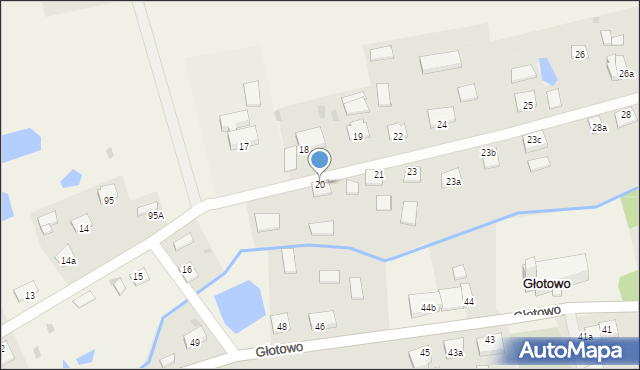Głotowo, Głotowo, 20, mapa Głotowo