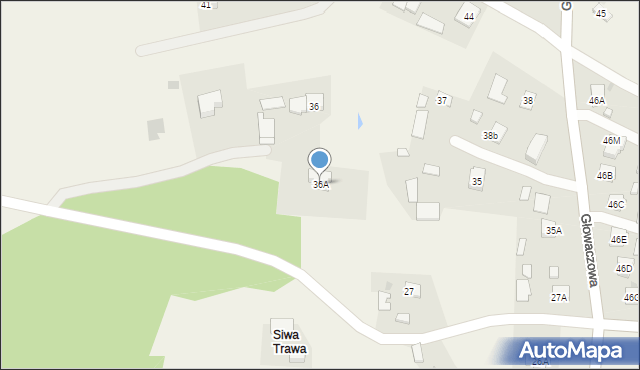 Głowaczowa, Głowaczowa, 36A, mapa Głowaczowa