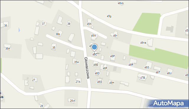 Głowaczowa, Głowaczowa, 46C, mapa Głowaczowa