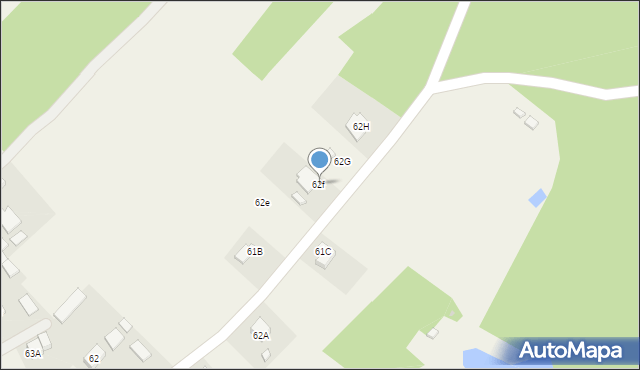 Głowaczowa, Głowaczowa, 62f, mapa Głowaczowa