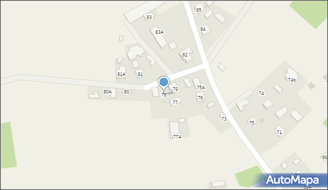 Głowaczowa, Głowaczowa, 78, mapa Głowaczowa