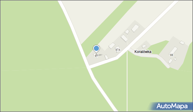 Głowaczowa, Głowaczowa, 87, mapa Głowaczowa