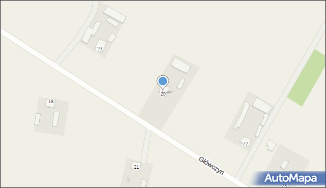 Główczyn, Główczyn, 20, mapa Główczyn