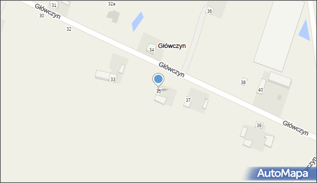 Główczyn, Główczyn, 35, mapa Główczyn