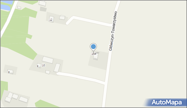 Główczyn-Towarzystwo, Główczyn-Towarzystwo, 10A, mapa Główczyn-Towarzystwo
