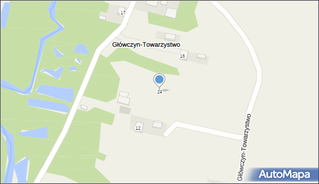 Główczyn-Towarzystwo, Główczyn-Towarzystwo, 14, mapa Główczyn-Towarzystwo